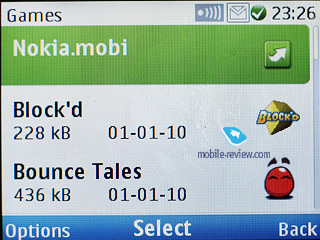 Ігри представлені кількома додатками - Block'D, Bounce Tales, Diamond Rush, Sudoku