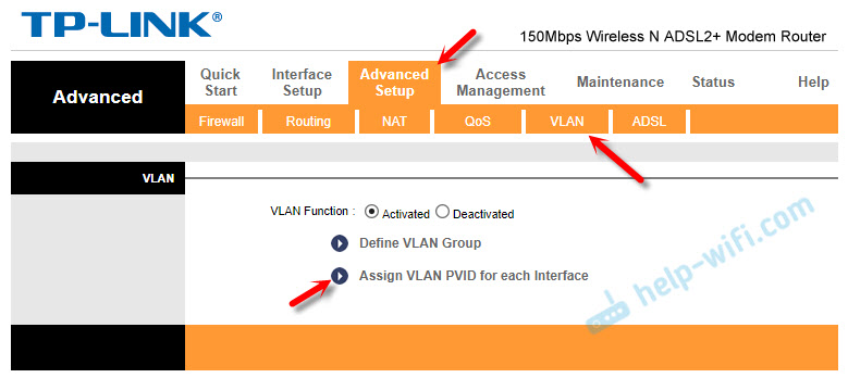 Перейдіть в розділ Assign VLAN PVID for each Interface
