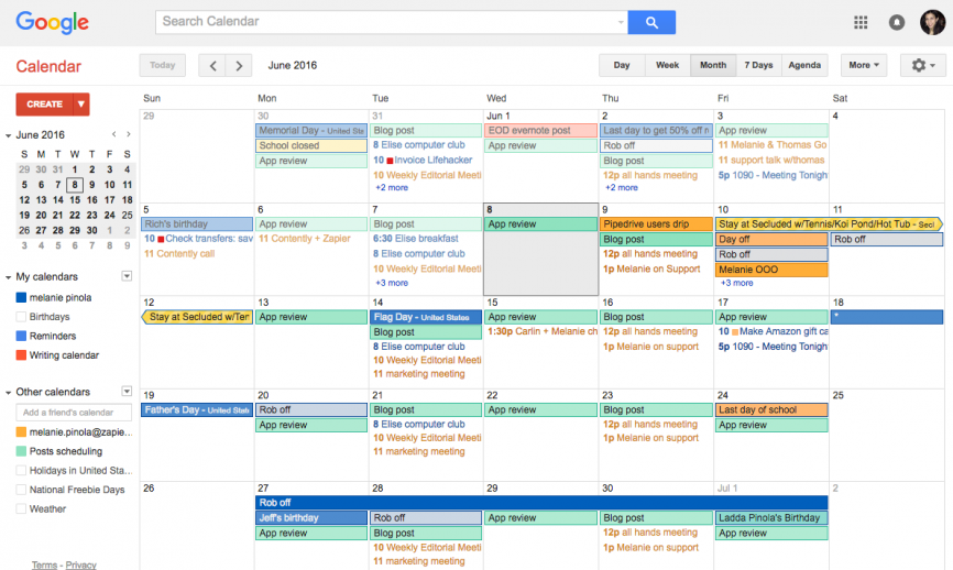 Google Календар: знайомий інструмент, відносно зручний метод